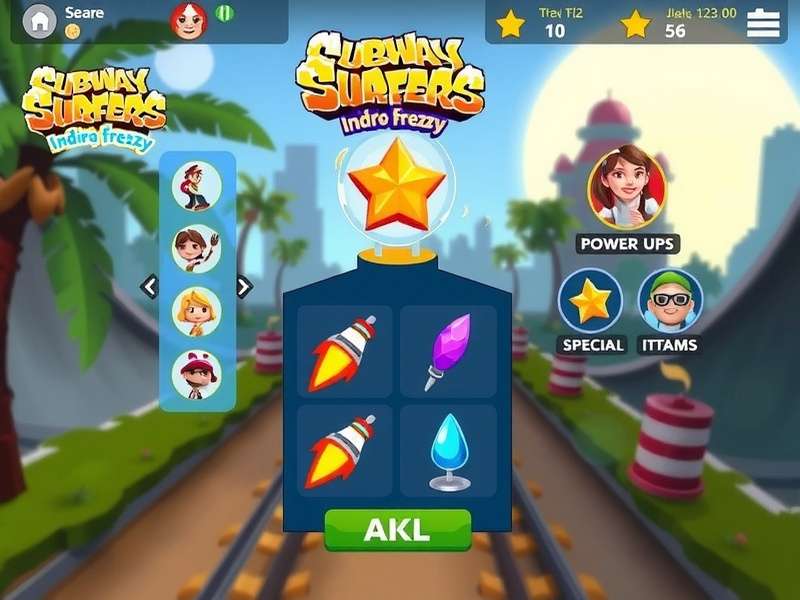 Subway Surfers Indore Frenzy power-ups and special items