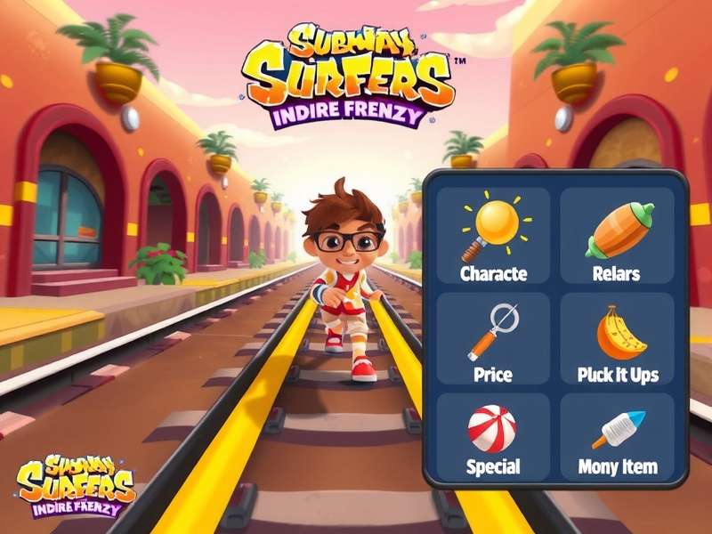 Subway Surfers Indore Frenzy character selection screen